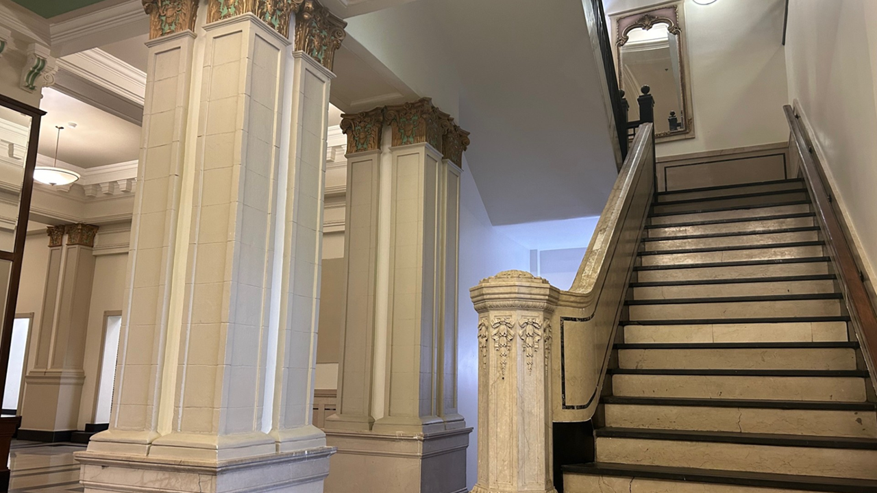 Staircase in Henry Clay building in downtown Louisville, Kentucky